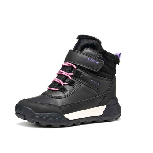 BB20-20252319 Geox Vízálló Téli Gyerek Cipő, Lány, Fekete, J46M7A-C9266