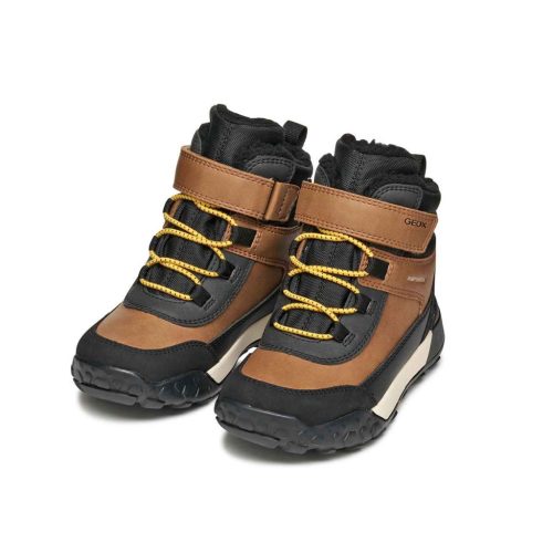 BB20-20252327 Geox Vízálló Téli Gyerek Cipő, Fiú, Barna, J46MBE-C0275