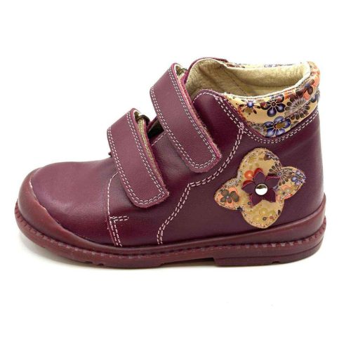 BB20-20252478 Salus Őszi Szupinált Gyerek Cipő, Lány, Bordó,  Flo-810, Virág