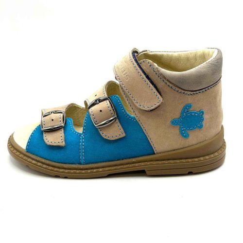 BB20-20252575 Salus Szupinált Szandál, Fiú, Barna, FLO-911, Teknős