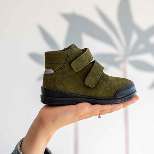 BB20-20252749 TD Shoes Vízálló Szupinált Őszi Gyerek Cipő, Fiú, Zöld, TD25AO3