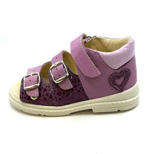 BB20-20252957 Salus Szupinált Szandál Lány, Lila, FLO-911, Szív