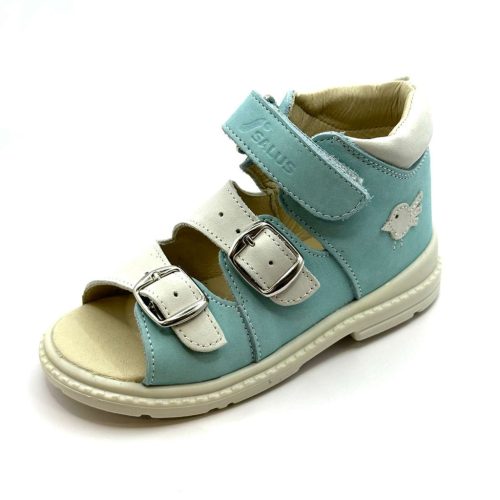 BB20-20252965 Salus Szupinált Szandál, Lány, Türkiz, FLO-911, Madár