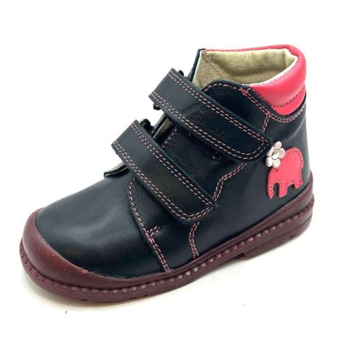 BB20-20252992 Salus Őszi Szupinált Gyerek Cipő, Lány, Fekete,  Flo-810, Elefánt