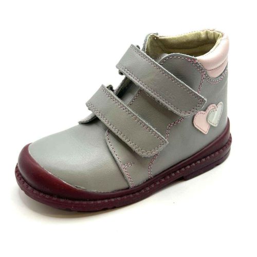 BB20-20252993 Salus Őszi Szupinált Gyerek Cipő, Lány, Szürke,  Flo-810, Szív