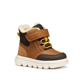 BB20-20253017 Geox Vízálló Téli Gyerek Cipő, Fiú, Barna, B365BC-C6654