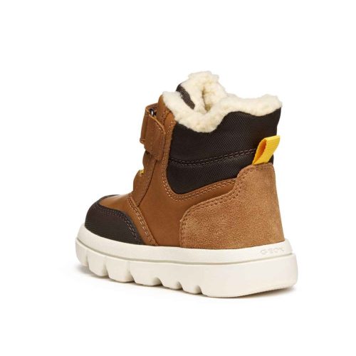 BB20-20253017 Geox Vízálló Téli Gyerek Cipő, Fiú, Barna, B365BC-C6654