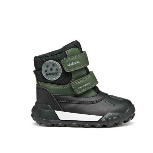 BB20-20253037 Geox Vízálló Téli Gyerek Cipő, Fiú, Zöld, B566LC-C0450