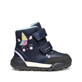 BB20-20253107 Geox Vízálló Téli Gyerek Cipő, Lány, Kék, B566MD-C4002