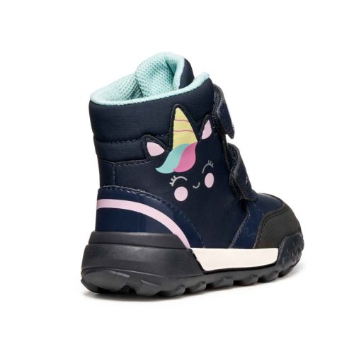 BB20-20253109 Geox Vízálló Téli Gyerek Cipő, Lány, Kék, B566MD-C4002