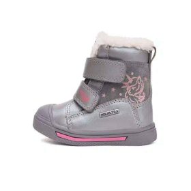 BB20-20253337 Ponte20 Téli Szupinált Vízálló Gyerek Cipő, Lány, Szürke, DA07-5-2758