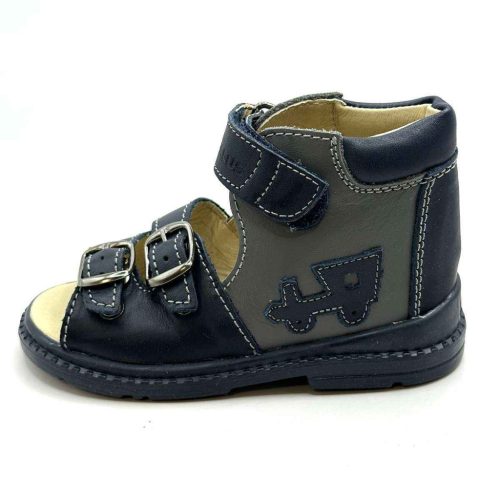 BB20-20253417 Salus Szupinált Szandál, Fiú, Szürke, FLO-07, Vonat