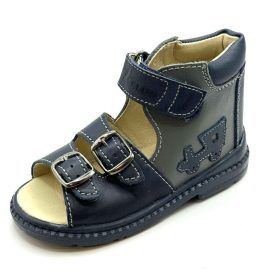 BB20-20253419 Salus Szupinált Szandál, Fiú, Szürke, FLO-07, Vonat