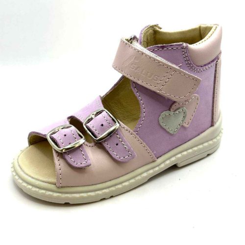 BB20-20253423 Salus Szupinált Szandál, Lány, Lila, FLO-07, Szív