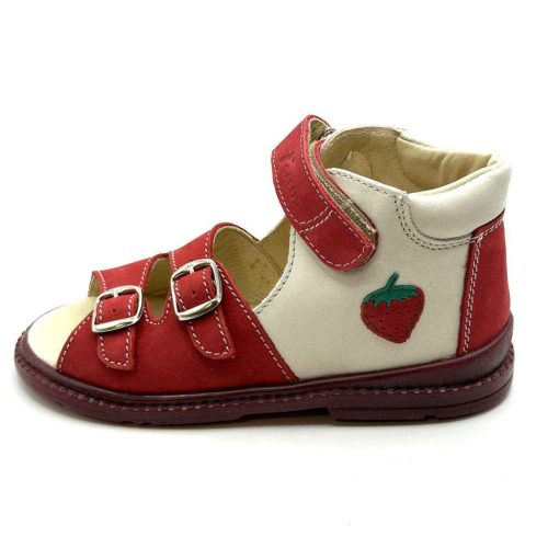 BB20-20253426 Salus Szupinált Szandál, Lány, Piros, FLO-07, Eper