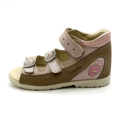 BB20-20253528 Szamos Szupinált Szandál, Lány, Rózsaszín, 4404-507592-27