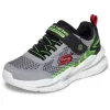 BB20-20260294 Skechers Világítós Gyerek Cipő, Fiú, Szürke, 401490L-GYBK
