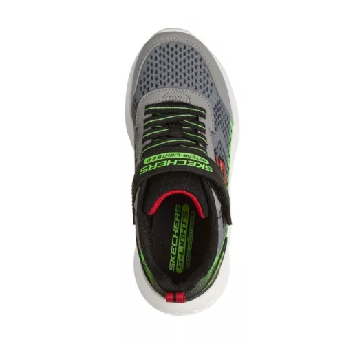 BB20-20260294 Skechers Világítós Gyerek Cipő, Fiú, Szürke, 401490L-GYBK