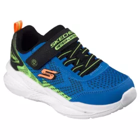 BB20-20260299 Skechers Világítós Gyerek Cipő, Fiú, Kék, 401490L-BLBK