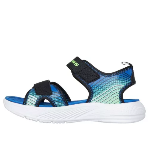 BB20-20260310 Skechers Szandál, Fiú, Kék, 407034L-BKLM