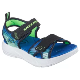 BB20-20260311 Skechers Szandál, Fiú, Kék, 407034L-BKLM
