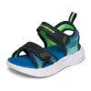 BB20-20260312 Skechers Szandál, Fiú, Kék, 407034L-BKLM