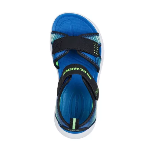 BB20-20260313 Skechers Szandál, Fiú, Kék, 407034L-BKLM