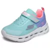 BB20-20260327 Skechers Világítós Gyerek Cipő, Lány, Kék, 303730L-AQMT