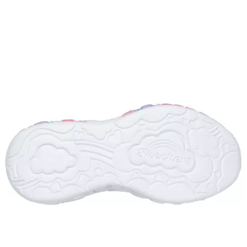 BB20-20260335 Skechers Világítós Gyerek Cipő, Lány, Rózsaszín, 302696L-LPMT