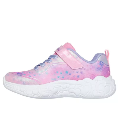 BB20-20260335 Skechers Világítós Gyerek Cipő, Lány, Rózsaszín, 302696L-LPMT