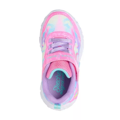 BB20-20260347 Skechers Világítós Gyerek Cipő, Lány, Rózsaszín, 303064N-PKMT, Unikornis