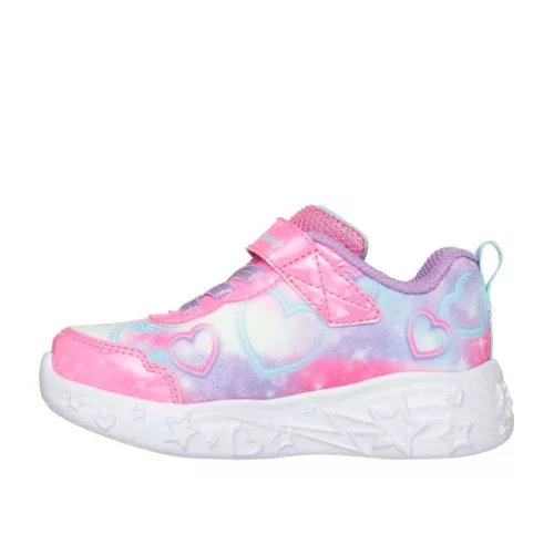 BB20-20260349 Skechers Világítós Gyerek Cipő, Lány, Rózsaszín, 303064N-PKMT, Unikornis