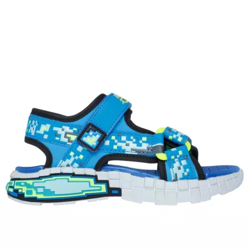 BB20-20260367 Skechers Szandál, Fiú, Kék, 402161L-BBLM