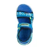 BB20-20260367 Skechers Szandál, Fiú, Kék, 402161L-BBLM
