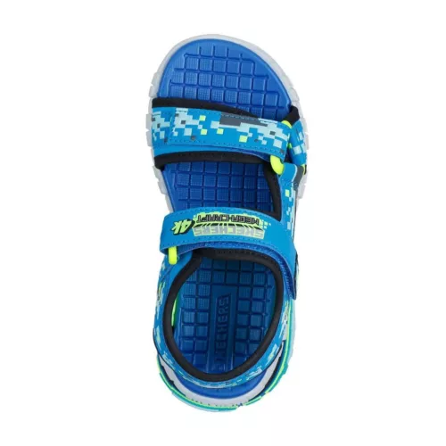 BB20-20260371 Skechers Szandál, Fiú, Kék, 402161L-BBLM