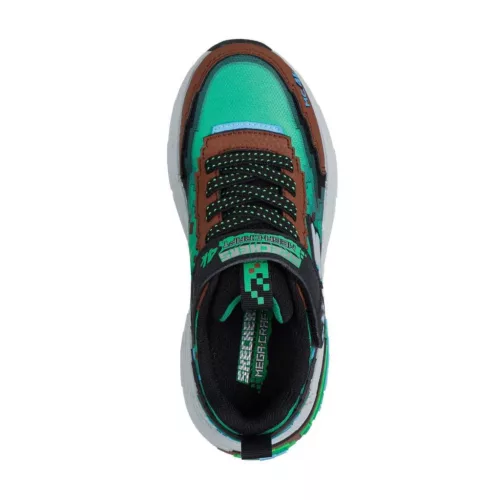 BB20-20260375 Skechers Gyerek Cipő, Fiú, Zöld, 402160L-BRMT, Mega-Craft