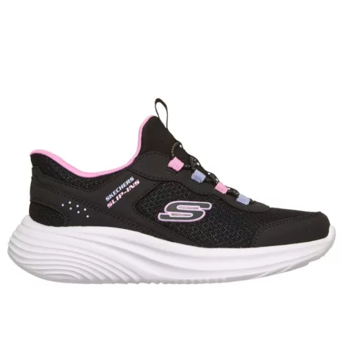 BB20-20260416 Skechers Gyerek Cipő, Lány, Fekete, 303690L-BLK, Slip-On
