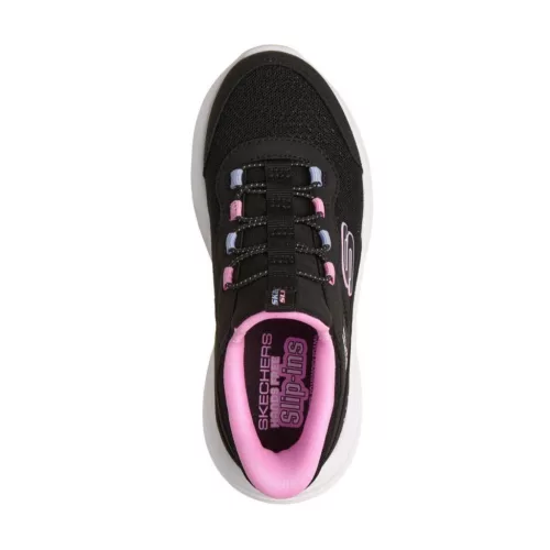 BB20-20260416 Skechers Gyerek Cipő, Lány, Fekete, 303690L-BLK, Slip-On