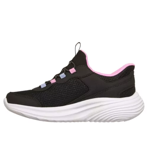 BB20-20260416 Skechers Gyerek Cipő, Lány, Fekete, 303690L-BLK, Slip-On