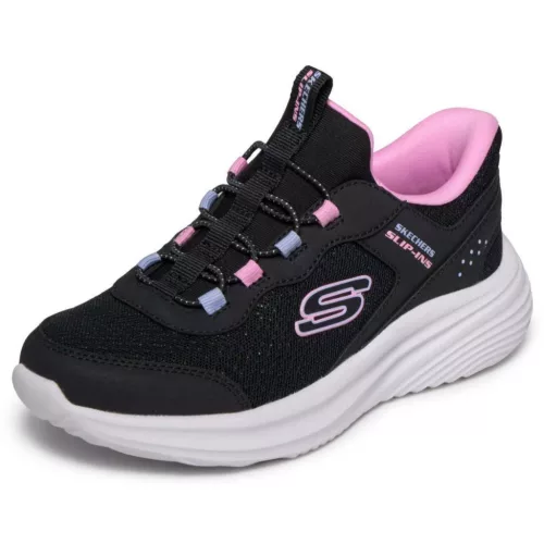 BB20-20260416 Skechers Gyerek Cipő, Lány, Fekete, 303690L-BLK, Slip-On