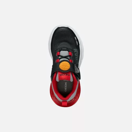 BB20-20260639 Geox Világítós Gyerek Cipő, Fiú, Fekete, J65LYA-C0048, Looney Tunes-Dodó kacsa