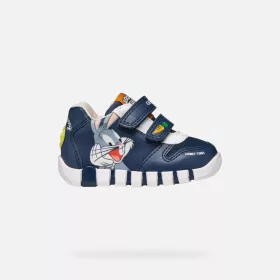 BB20-20260640 Geox Gyerek Cipő, Fiú, Kék, B6555B-C4343, Looney Tunes-Tapsi Hapsi