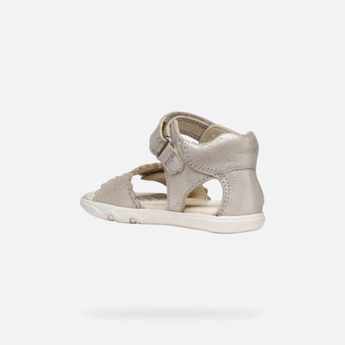 BB20-20261007 Geox Barefoot Szandál, Lány, Arany, B656QB-C5000