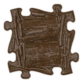 BB20-20261066 Muffik szenzoros ortopédiai szőnyeg puzzle, Rönkök, Barna, Kemény, 1 db, ECO