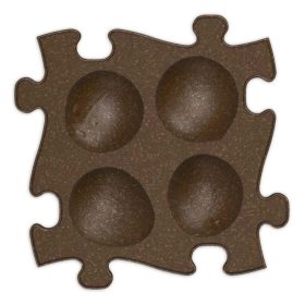 BB20-20261067 Muffik szenzoros ortopédiai szőnyeg puzzle, Kókusz, Barna, Kemény, 1 db, ECO