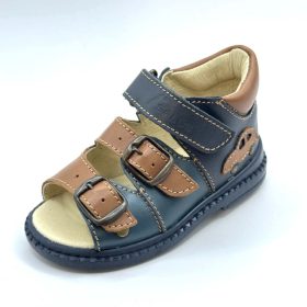 BB20-20261424 Salus Szupinált Szandál, Fiú, Barna, FLO-911, Autó