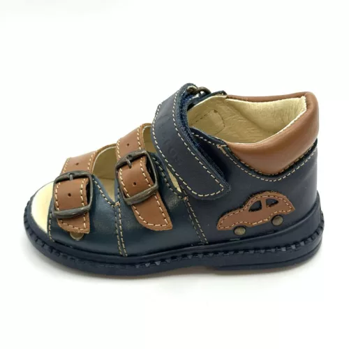 BB20-20261424 Salus Szupinált Szandál, Fiú, Barna, FLO-911, Autó