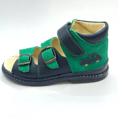 BB20-20261430 Salus Szupinált Szandál, Fiú, Zöld, FLO-911, Autó