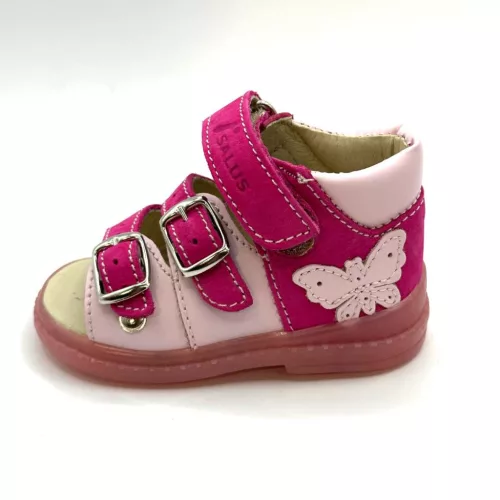 BB20-20261446 Salus Szupinált Szandál, Lány, Rózsaszín, FLO-911, Pillangó