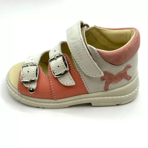 BB20-20261448 Salus Szupinált Szandál, Lány, Fehér, FLO-911, Ló